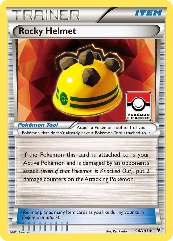 94, Black & White: Noble Victories, Item, Normal, Reverse Holofoil, Uncommon Rocky Helmet (94/101) [Black & White: Noble Victories] - Trading Card World
