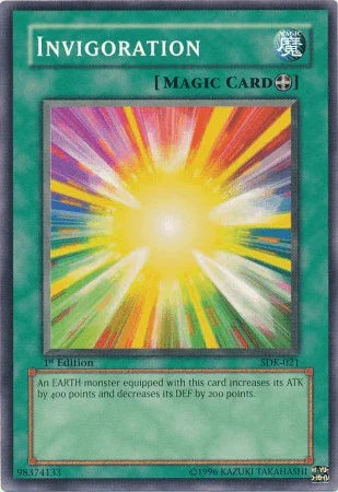 1st Edition, Common, Equip Spell, Spell, Starter Deck: Kaiba, Unlimited Invigoration [SDK-021] Common - Trading Card World