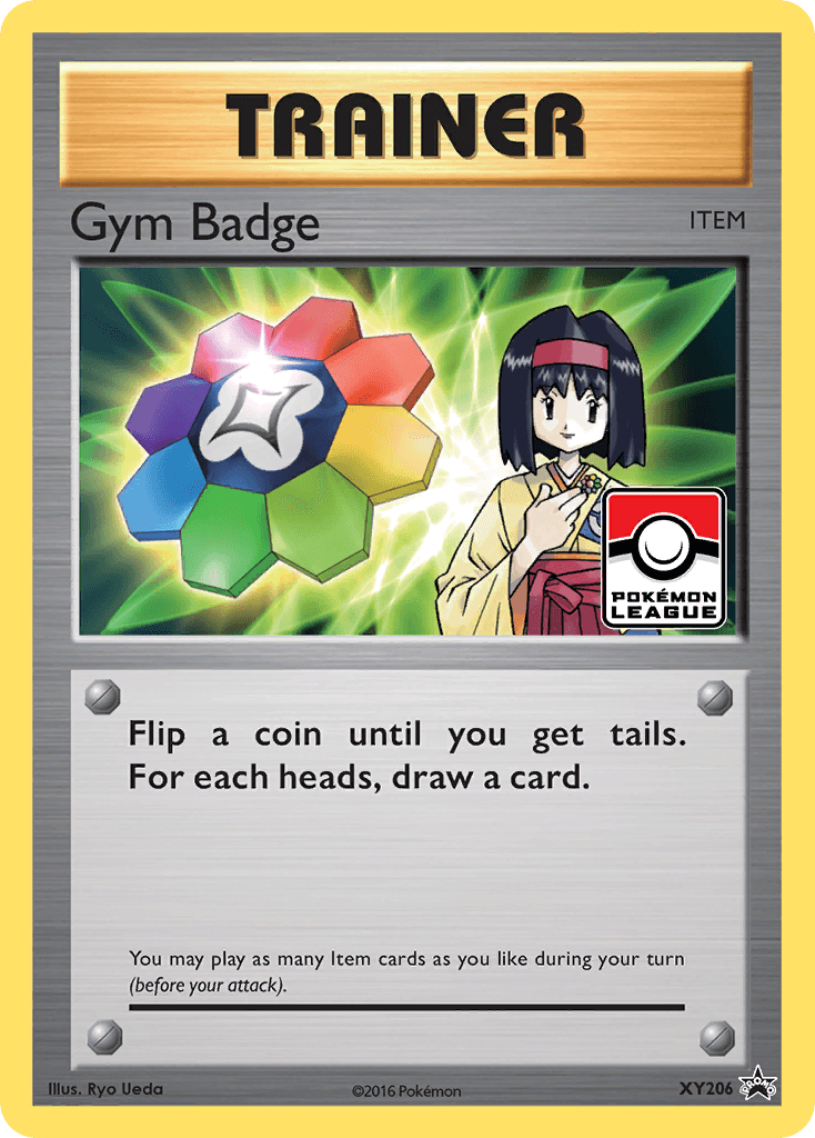 Holofoil, Item, Promo, XY206, XY: Black Star Promos Gym Badge (XY206) (Erika) [XY: Black Star Promos] - Trading Card World