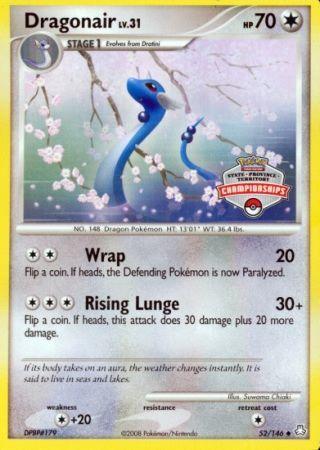 52, Colorless, Colorless[+20], Diamond & Pearl: Legends Awakened, Normal, Promo Dragonair (52/146) (State Province Territory Championship) [Diamond & Pearl: Legends Awakened] - Trading Card World