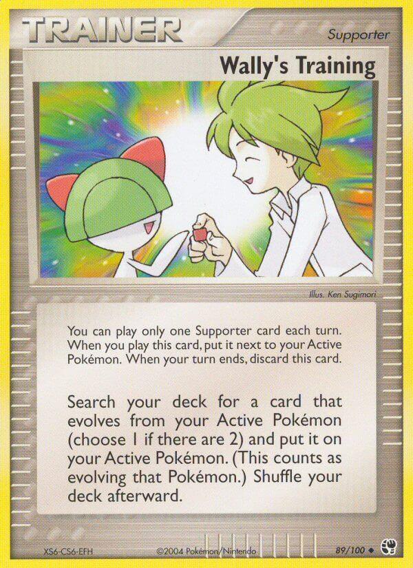 89, EX: Battle Stadium, Normal, Supporter, Uncommon Wally's Training (89/100) [EX: Battle Stadium] - Trading Card World