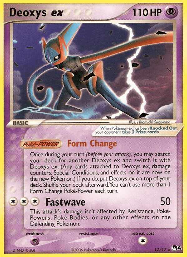 17, Normal, POP Series 4, Psychic, Psychic[×2], Ultra Rare Deoxys ex (17/17) [POP Series 4] - Trading Card World