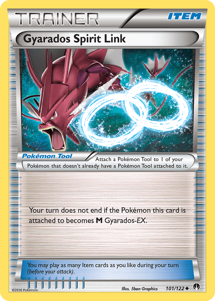 Item, Normal, Reverse Holofoil, Uncommon, XY: BREAKpoint Gyarados Spirit Link (101/122) [XY: BREAKpoint] - Trading Card World