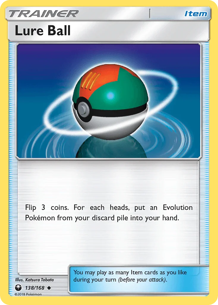 138, Item, Normal, Reverse Holofoil, Sun & Moon: Celestial Storm, Uncommon Lure Ball (138/168) [Sun & Moon: Celestial Storm] - Trading Card World
