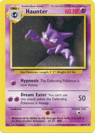 29, Base Set Unlimited, Fighting[-30], Normal, Psychic, Uncommon Haunter (29/102) [Base Set Unlimited] - Trading Card World