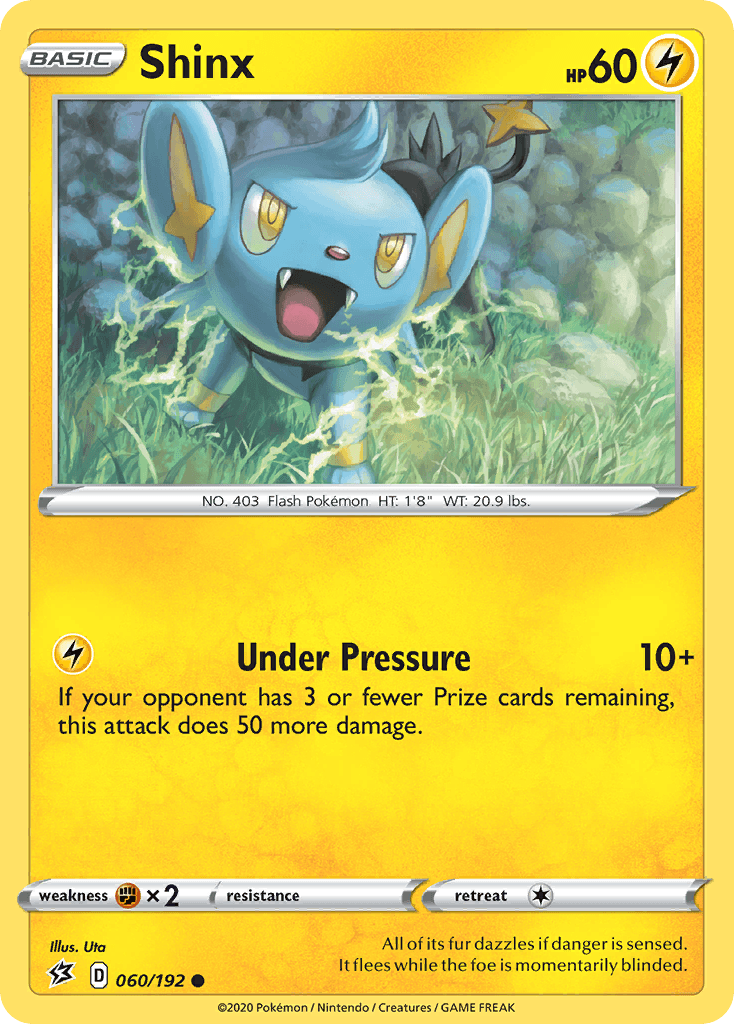 060, Common, Fighting[×2], Lightning, Normal, Reverse Holofoil, Sword & Shield: Rebel Clash Shinx (060/192) [Sword & Shield: Rebel Clash] - Trading Card World