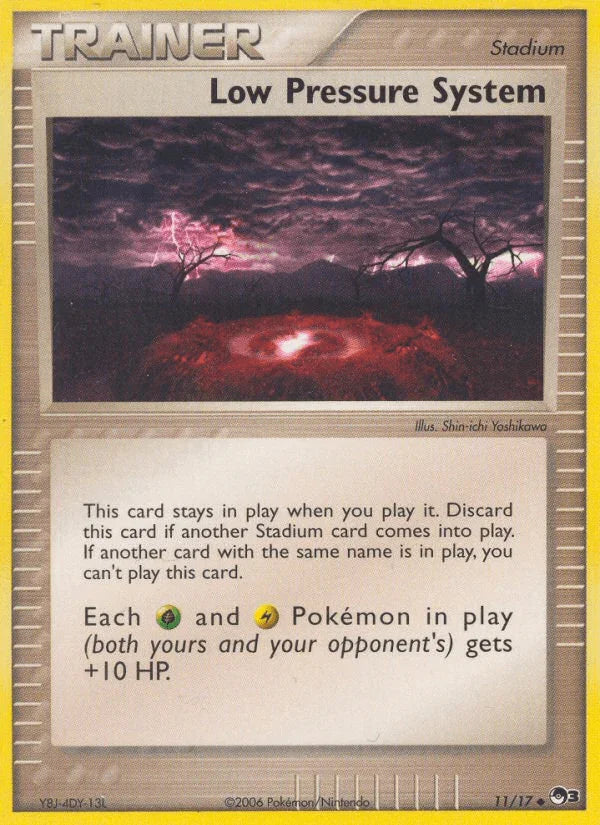 11, Normal, POP Series 3, Stadium, Uncommon Low Pressure System (11/17) [POP Series 3] - Trading Card World