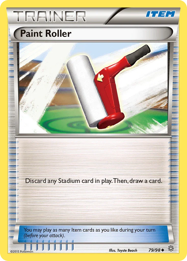 79, Item, Normal, Reverse Holofoil, Uncommon, XY: Ancient Origins Paint Roller (79/98) [XY: Ancient Origins] - Trading Card World