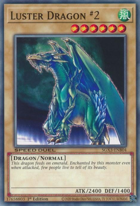1st Edition, Common, Dragon, Normal Monster, Speed Duel GX: Duelists of Shadows, Wind Luster Dragon #2 [SGX3-ENB04] Common - Trading Card World