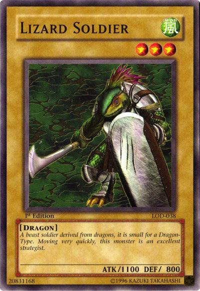 1st Edition, Common, Dragon, Legacy of Darkness, Normal Monster, Unlimited, Wind Lizard Soldier [LOD-038] Common - Trading Card World