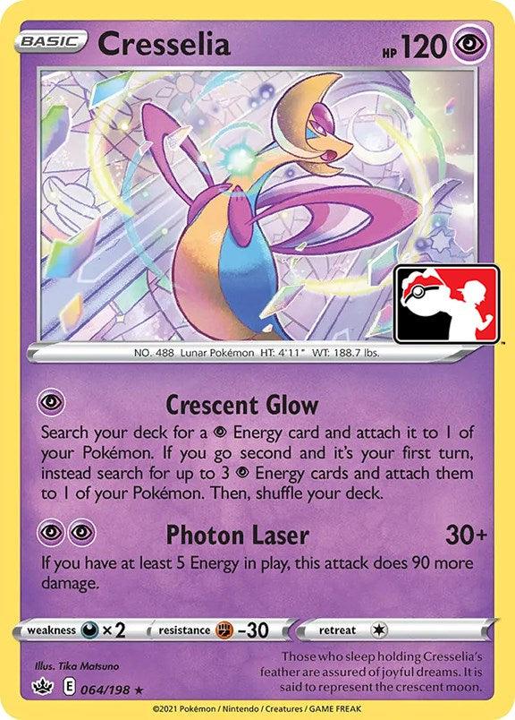 064, Darkness [x2], Fighting [-30], Holo Rare, Normal, Prize Pack Series One, Psychic Cresselia (064/198) [Prize Pack Series One] - Trading Card World