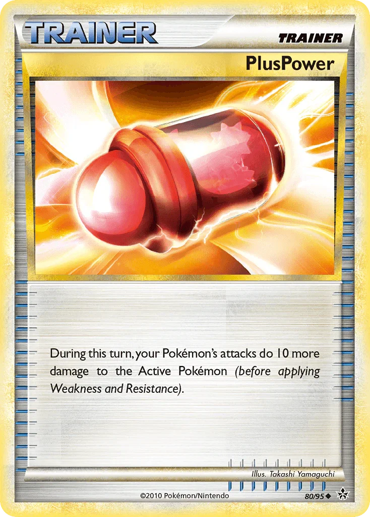 80, HeartGold & SoulSilver: Unleashed, Item, Normal, Reverse Holofoil, Uncommon PlusPower (80/95) [HeartGold & SoulSilver: Unleashed] - Trading Card World