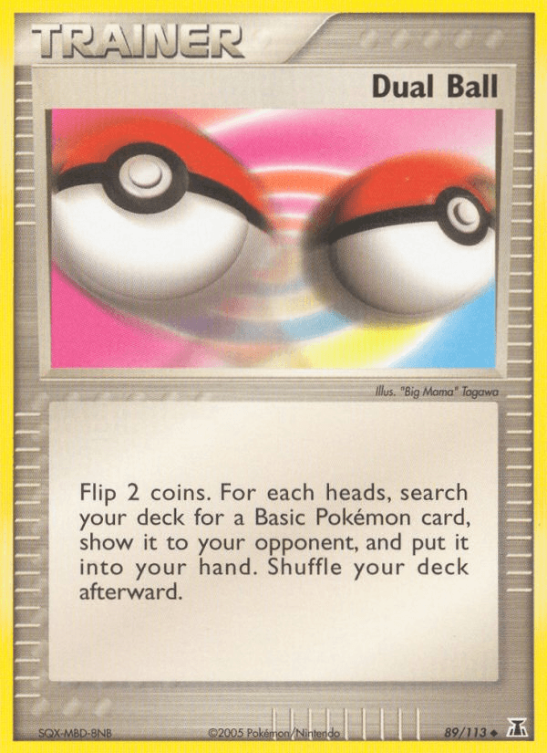 89, EX: Delta Species, Item, Normal, Uncommon Dual Ball (89/113) [EX: Delta Species] - Trading Card World