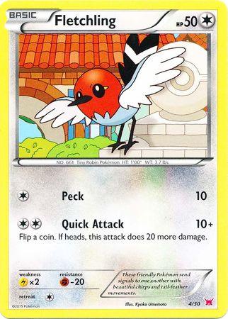Colorless, Fighting[-20], Lightning[×2], Normal, Promo, XY: Trainer Kit 2 - Latias Fletchling (4/30) [XY: Trainer Kit 2 - Latias] - Trading Card World