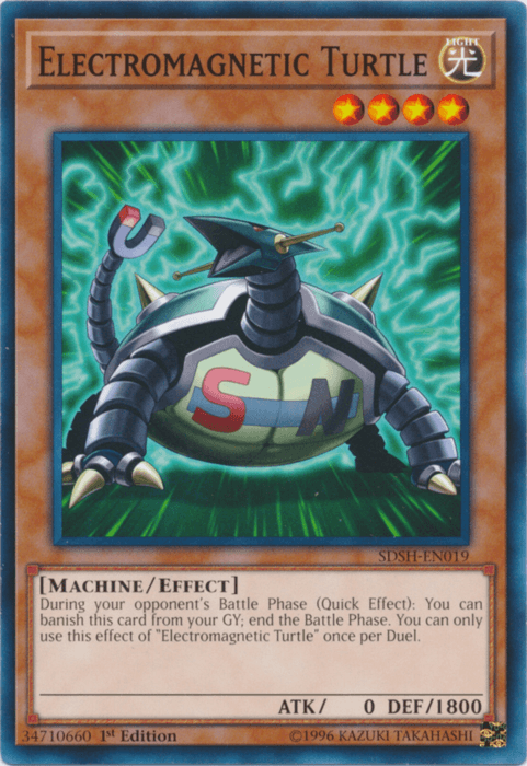 1st Edition, Common, Effect Monster, Light, Machine, Structure Deck: Shaddoll Showdown, Unlimited Electromagnetic Turtle [SDSH-EN019] Common - Trading Card World