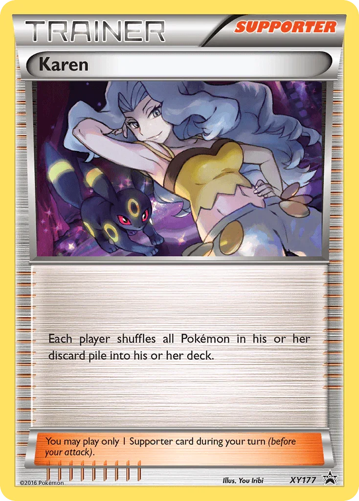 Normal, Promo, Supporter, XY177, XY: Black Star Promos Karen (XY177) [XY: Black Star Promos] - Trading Card World