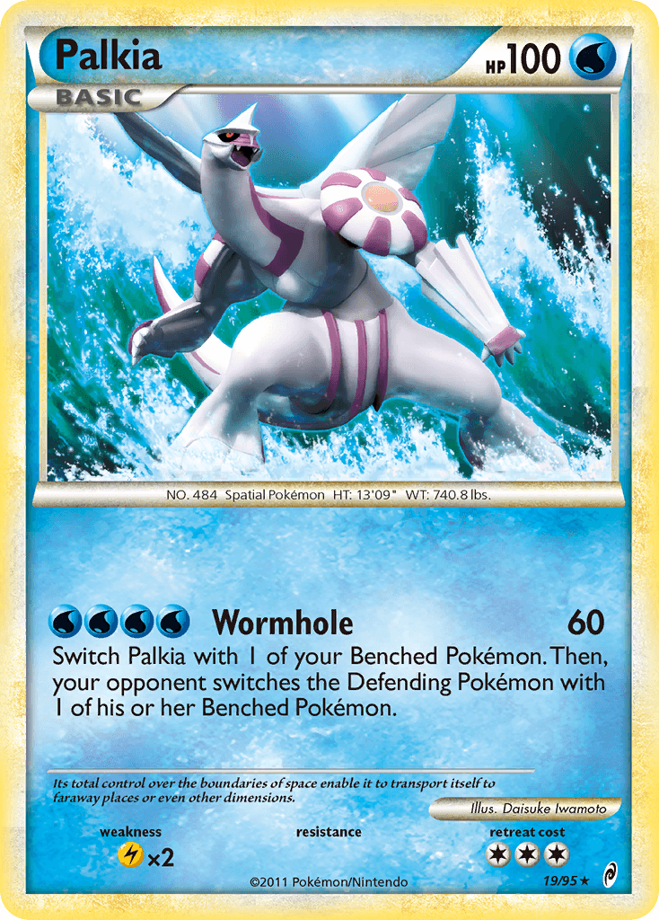 19, HeartGold & SoulSilver: Call of Legends, Holo Rare, Holofoil, Lightning[×2], Reverse Holofoil, Water Palkia (19/95) [HeartGold & SoulSilver: Call of Legends] - Trading Card World