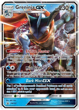 Grass[x2], Holofoil, Promo, SM197, Sun & Moon: Black Star Promos, Water Greninja GX (SM197) (Jumbo Card) [Sun & Moon: Black Star Promos] - Trading Card World