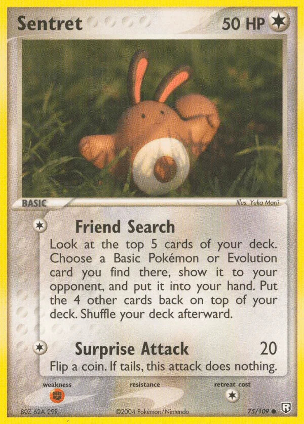 75, Colorless, Common, EX: Team Rocket Returns, Fighting[×2], Normal Sentret (75/109) [EX: Team Rocket Returns] - Trading Card World