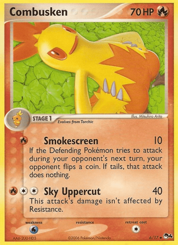 Fire, Holofoil, Normal, POP Series 4, Uncommon, Water[×2] Combusken (6/17) [POP Series 4] - Trading Card World
