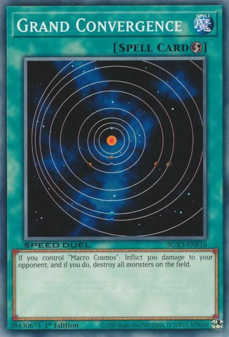 1st Edition, Common, Quick-Play Spell, Speed Duel GX: Duelists of Shadows, Spell Grand Convergence [SGX3-ENF16] Common - Trading Card World