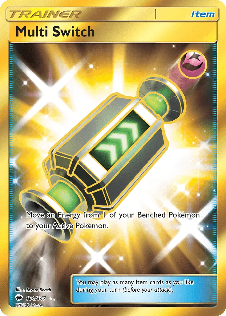 164, Holofoil, Item, Secret Rare, Sun & Moon: Burning Shadows Multi Switch (164/147) [Sun & Moon: Burning Shadows] - Trading Card World