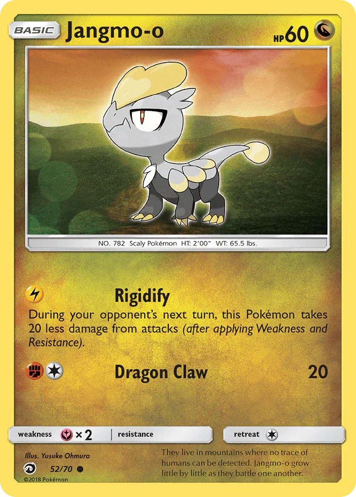 52, Common, Dragon, Fairy[×2], Normal, Reverse Holofoil, Sun & Moon: Dragon Majesty Jangmo-o (52/70) [Sun & Moon: Dragon Majesty] - Trading Card World