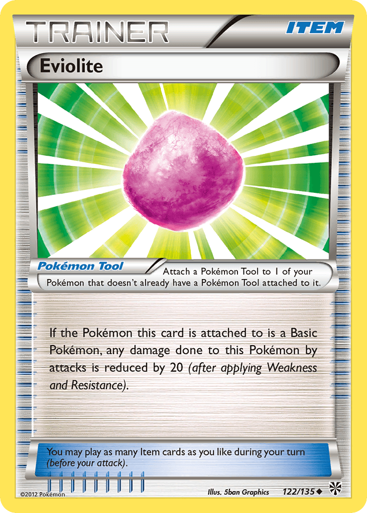 122, Black & White: Plasma Storm, Item, Normal, Reverse Holofoil, Uncommon Eviolite (122/135) [Black & White: Plasma Storm] - Trading Card World
