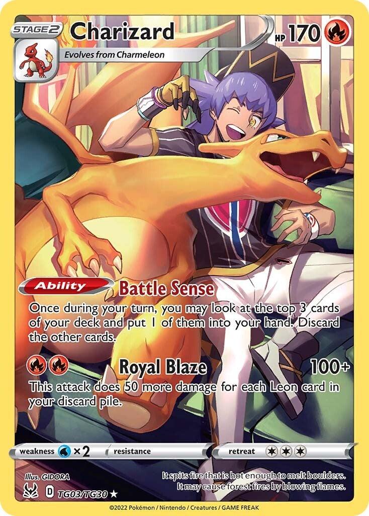 Fire, Holofoil, Secret Rare, Sword & Shield: Lost Origin, TG03, Water [x2] Charizard (TG03/TG30) [Sword & Shield: Lost Origin] - Trading Card World