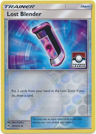 181, Item, Promo, Reverse Holofoil, Sun & Moon: Lost Thunder Lost Blender (181/214) (League Promo) [Sun & Moon: Lost Thunder] - Trading Card World