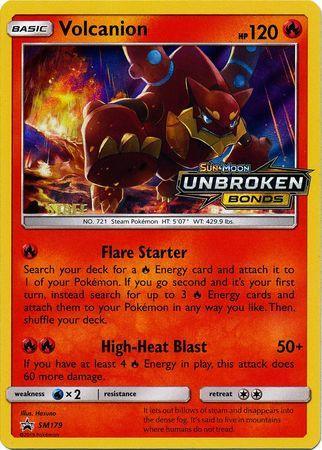 Fire, Holofoil, Promo, Reverse Holofoil, SM179, Sun & Moon: Black Star Promos, Water[×2] Volcanion (SM179) (Staff Prerelease Promo) [Sun & Moon: Black Star Promos] - Trading Card World