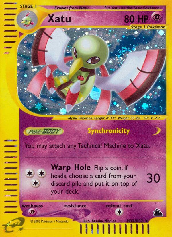H32, Holo Rare, Holofoil, Psychic, Psychic[×2], Reverse Holofoil, Skyridge Xatu (H32/H32) [Skyridge] - Trading Card World