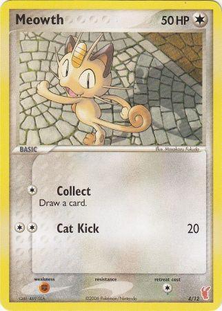 Colorless, EX: Trainer Kit 2 - Plusle, Fighting[×2], Normal, Promo Meowth (4/12) [EX: Trainer Kit 2 - Plusle] - Trading Card World
