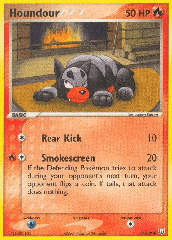 59, Common, EX: Team Rocket Returns, Fire, Normal, Water[×2] Houndour (59/109) [EX: Team Rocket Returns] - Trading Card World