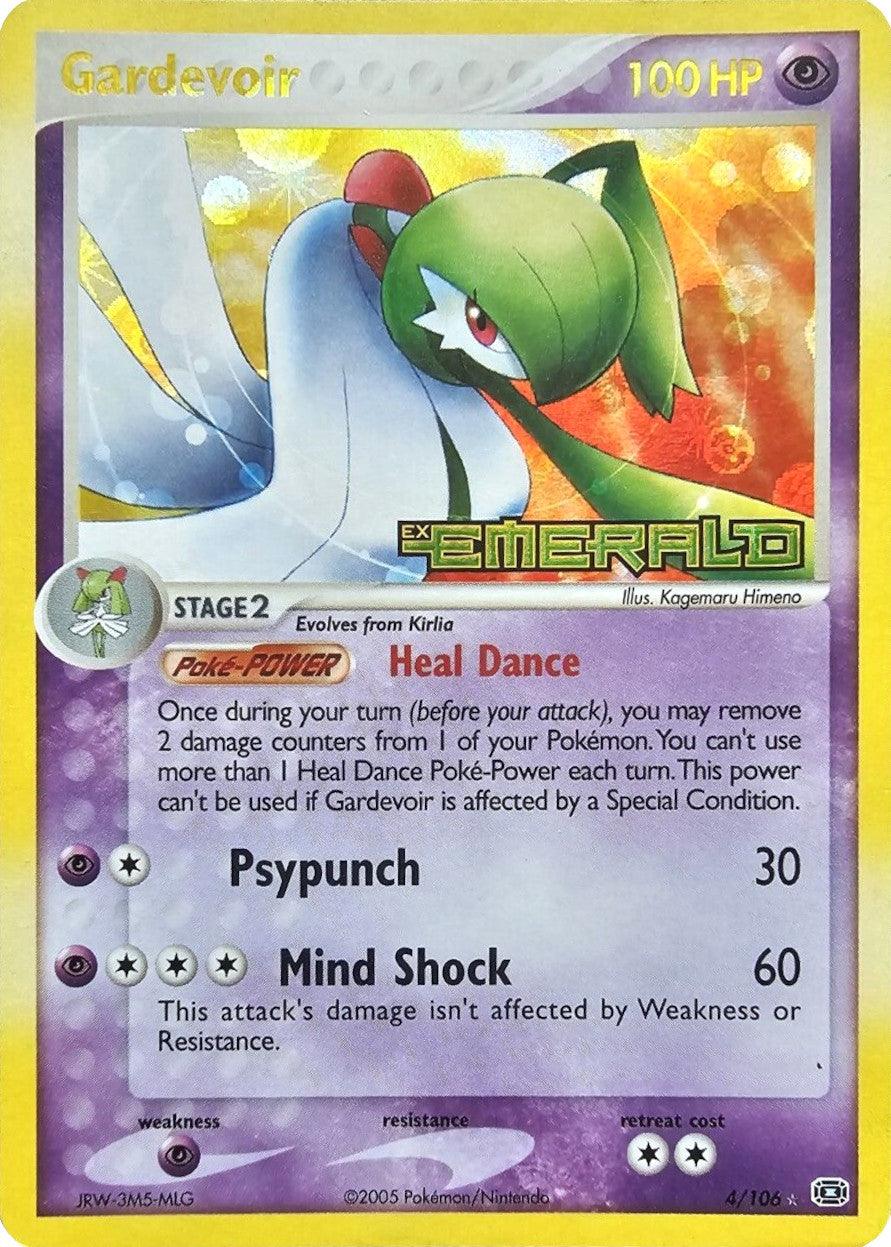 EX: Emerald, Holo Rare, Psychic, Psychic[×2], Reverse Holofoil Gardevoir (4/106) (Stamped) [EX: Emerald] - Trading Card World