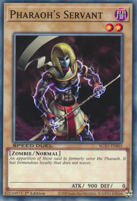 1st Edition, Common, Dark, Normal Monster, Speed Duel GX: Duelists of Shadows, Zombie Pharaoh's Servant [SGX3-ENI03] Common - Trading Card World