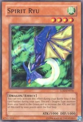 Common, Dragon, Effect Monster, Legacy of Darkness, Unlimited, Wind Spirit Ryu [LOD-EN036] Common - Trading Card World