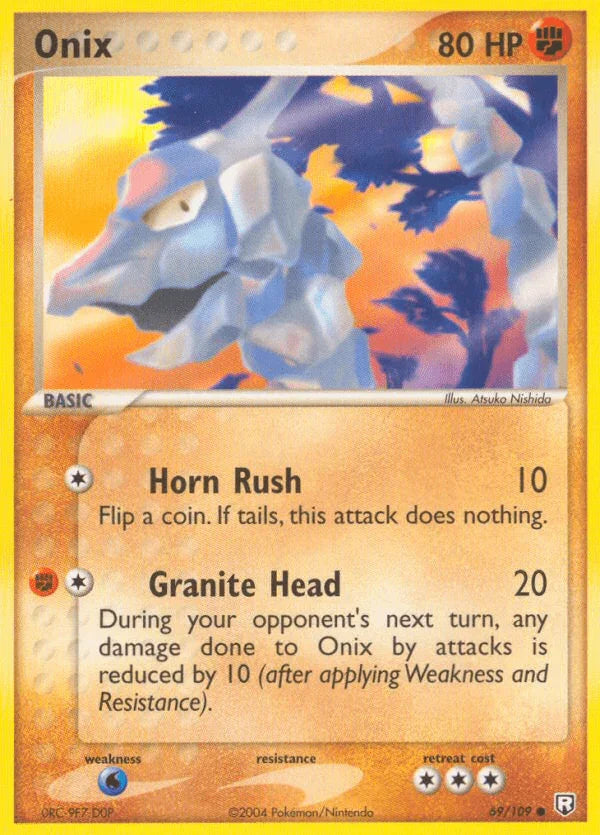 69, Common, EX: Team Rocket Returns, Fighting, Normal, Water[×2] Onix (69/109) [EX: Team Rocket Returns] - Trading Card World