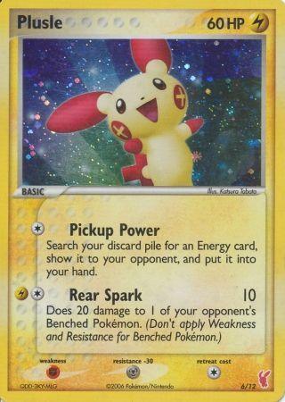 EX: Trainer Kit 2 - Plusle, Fighting[×2], Holofoil, Lightning, Metal[-30], Promo Plusle (6/12) [EX: Trainer Kit 2 - Plusle] - Trading Card World