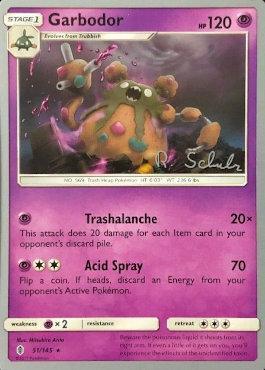51, Normal, Psychic, Psychic[×2], Rare, World Championships 2018 Garbodor (51/145) (Victory Map - Robin Schulz) [World Championships 2018] - Trading Card World