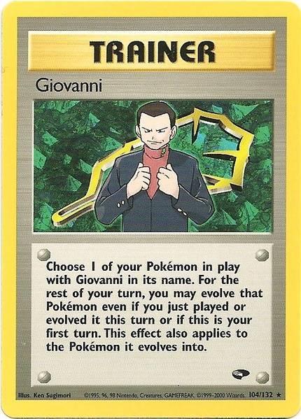 Gym Challenge Unlimited, Normal, Rare, Trainer Giovanni (104/132) [Gym Challenge Unlimited] - Trading Card World