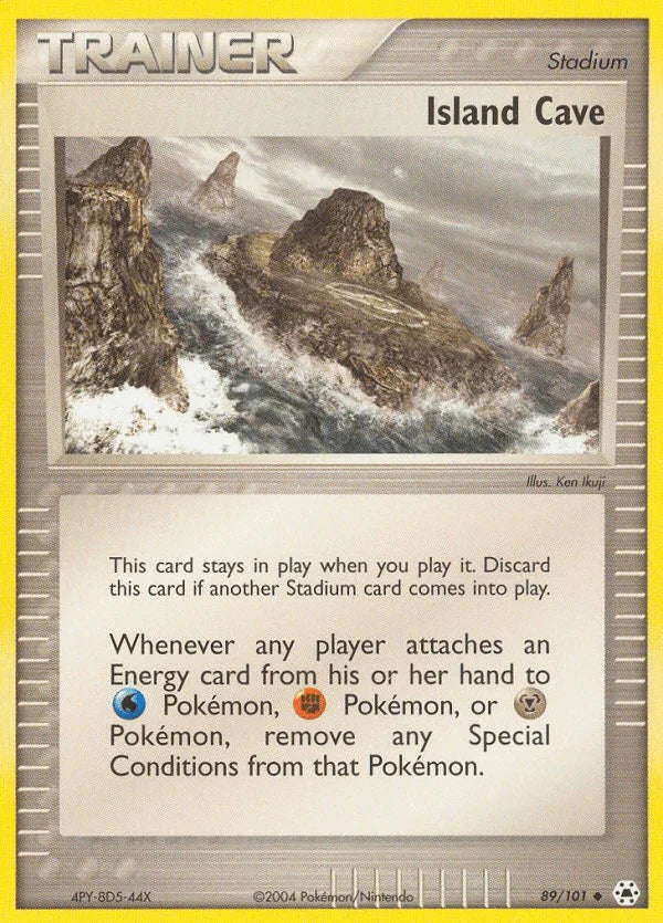 89, EX: Hidden Legends, Normal, Reverse Holofoil, Stadium, Uncommon Island Cave (89/101) [EX: Hidden Legends] - Trading Card World
