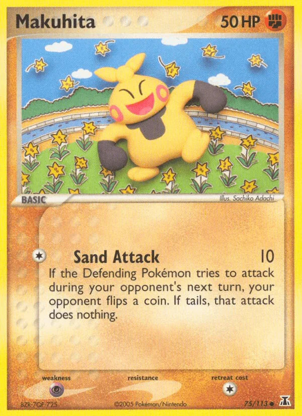 75, Common, EX: Delta Species, Fighting, Normal, Psychic[×2] Makuhita (75/113) [EX: Delta Species] - Trading Card World