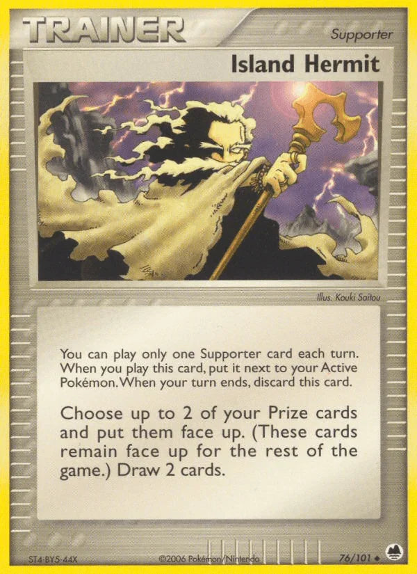 76, EX: Dragon Frontiers, Normal, Supporter, Uncommon Island Hermit (76/101) [EX: Dragon Frontiers] - Trading Card World