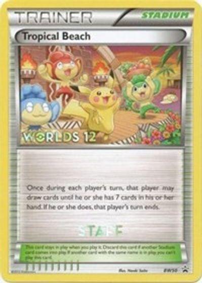 Black & White: Black Star Promos, BW50, Holofoil, Normal, Promo, Stadium Tropical Beach (BW50) (Staff) [Black & White: Black Star Promos] - Trading Card World