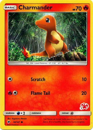 18, Battle Academy 2020, Fire, Normal, Promo, Water[×2] Charmander (18/147) (Charizard Stamp #1) [Battle Academy 2020] - Trading Card World
