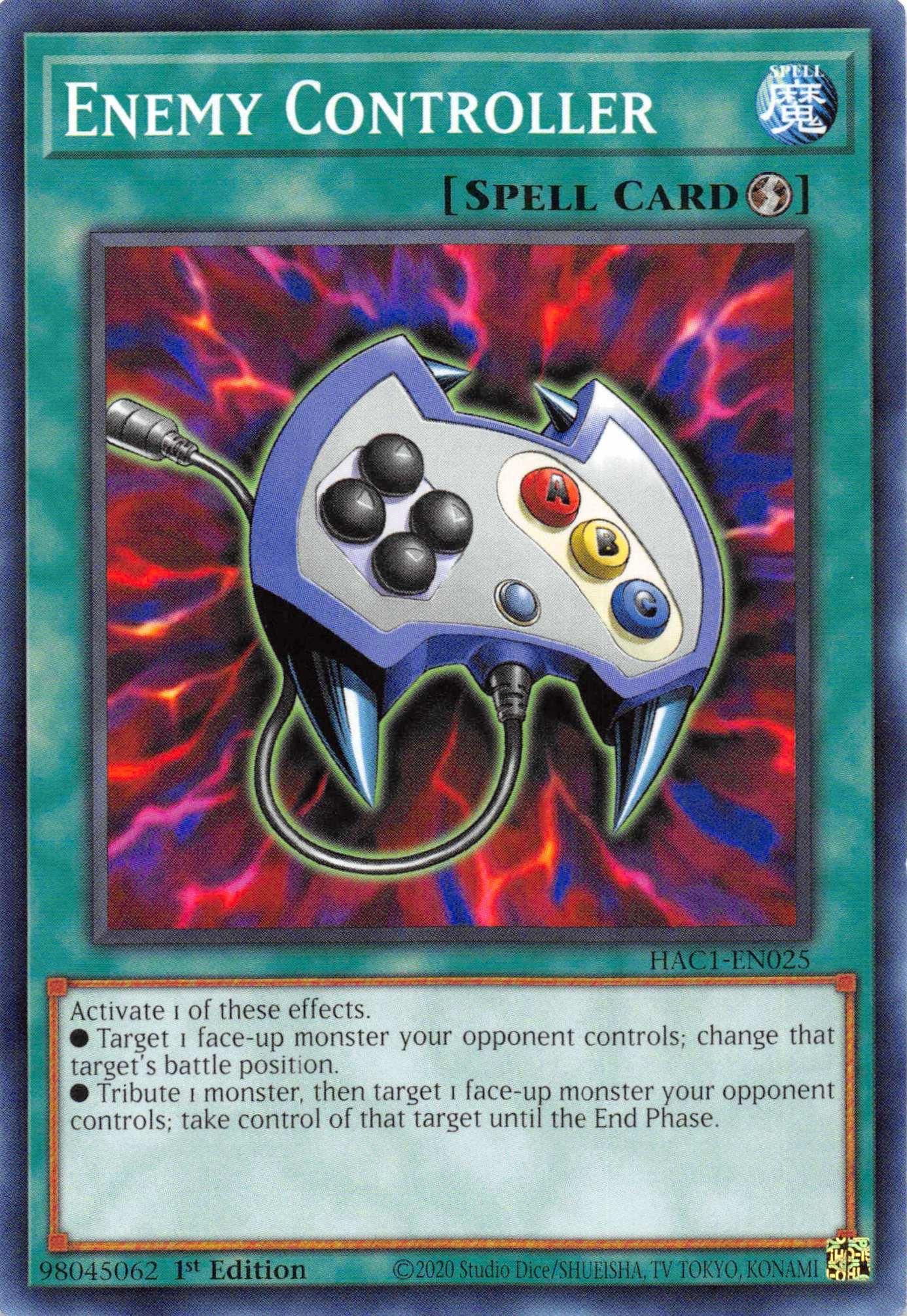1st Edition, Common, Hidden Arsenal: Chapter 1, Quick-Play Spell, Spell Enemy Controller [HAC1-EN025] Common - Trading Card World