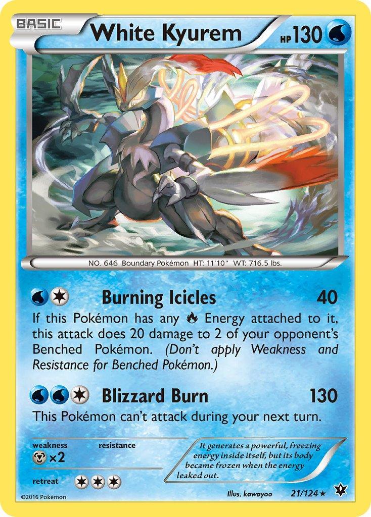 21, Mx2, Normal, Rare, Water, XY: Fates Collide White Kyurem (21/124) (Theme Deck Exclusive) [XY: Fates Collide] - Trading Card World