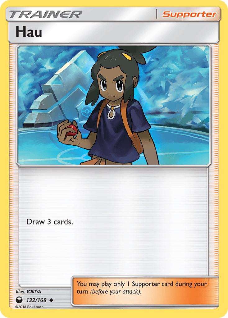 132, Normal, Reverse Holofoil, Sun & Moon: Celestial Storm, Supporter, Uncommon Hau (132/168) [Sun & Moon: Celestial Storm] - Trading Card World