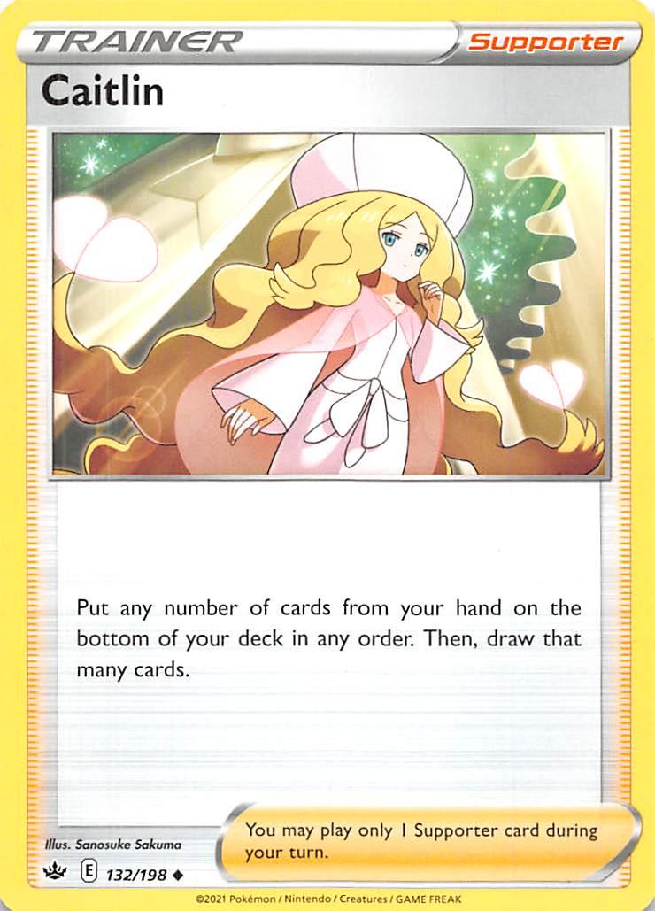 132, Normal, Reverse Holofoil, Supporter, Sword & Shield: Chilling Reign, Uncommon Caitlin (132/198) [Sword & Shield: Chilling Reign] - Trading Card World
